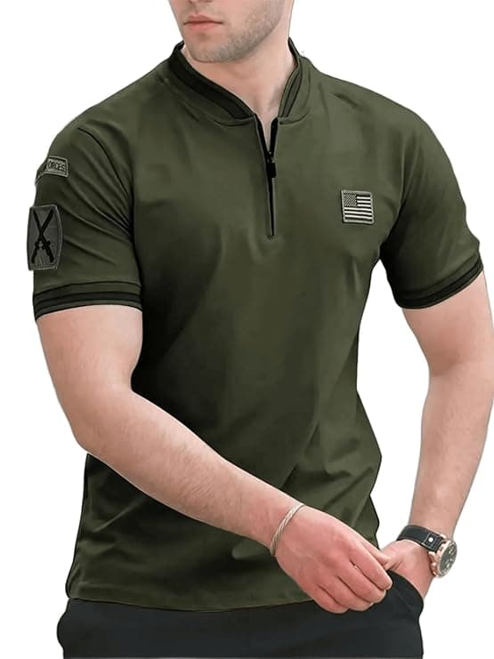 Lymio Solid Regular T-Shirt POLO 52 Olivegreen 2XL_OliveGreen